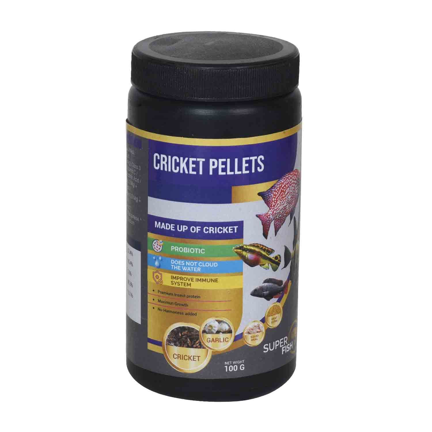 Superfish Cricket Pellets, 100 gm