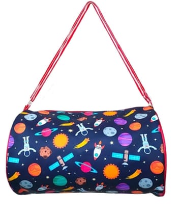 Duffle Bag for Kids // Space Duffle Bag, Duffle Bag for Kids, Space Theme Sling Bag for Kids // Cartoon Swimming, Gym, Travel, Outdoor Picnic Bag, Gift Bag for Girls & Boys-Pink