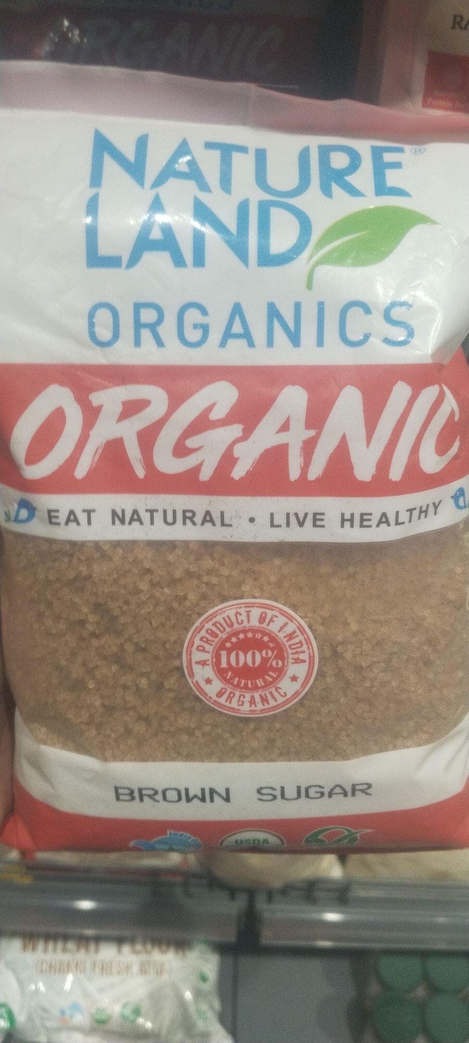 Nature land organic brown sugar 