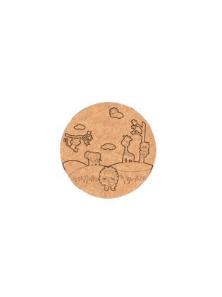 Dbeautify's DIY Jungle Safari Kids MDF Name Plate