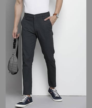 The Indian Garage Co. Slim Flat Men's Chinos - Grey ( Pack of 1 )