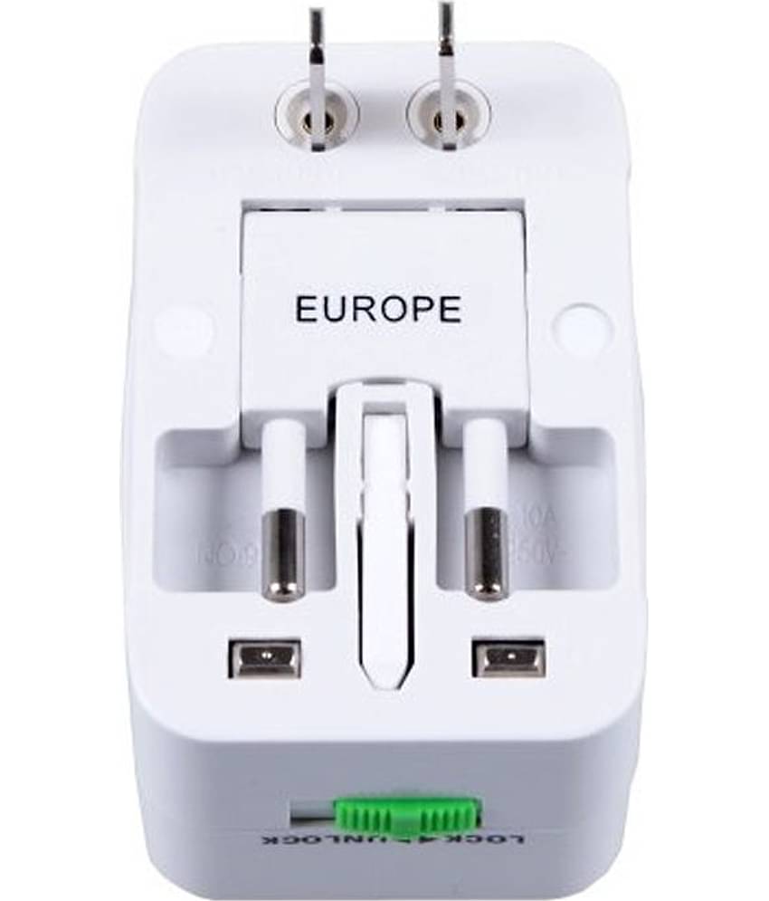 And Retails Universal Worldwide International All In One Travel Ac Adaptor, Power Plug