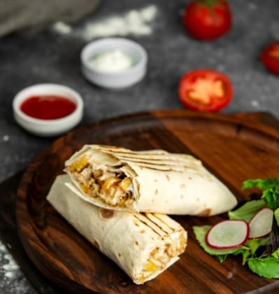 Paneer shawarma