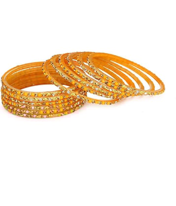 Somil Bangle Party Set Fully Ornamented With Colorful Beads & Crystal With Safety Box-EG_2.8