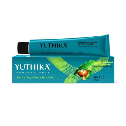 Yuthika Professional Creme Hair Color 5.5 Light Mahogany Brown 100g Permanent Hair Colour, Professional Salon Hair Colour