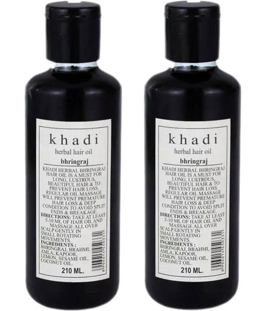 Khadi Herbal Bhringraj Hair Oil 420 ml Pack of 2