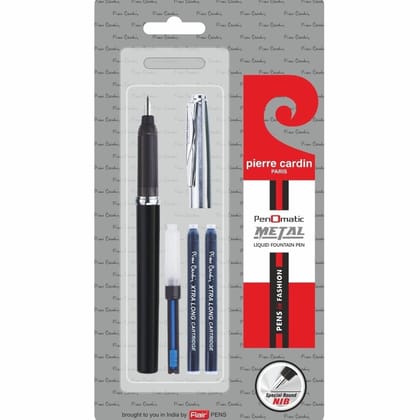 Pierre Cardin Penomatic Metal Exclusive Fountain Pen Blister (Pack of 1)