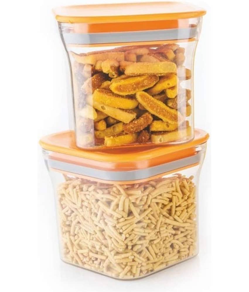 Analog kitchenware - Polyproplene Red Food Container ( Set of 2 - 550 )