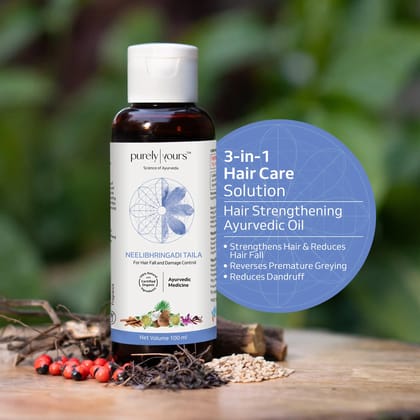 Purely Yours' Neelibhringadi Taila hair growth oil