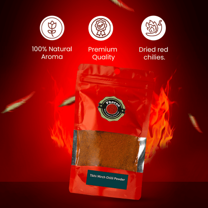 Buy TikhaLal Chilli Powder Online India - Extra Hot Spice | Phoran