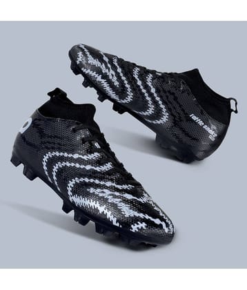 Aivin Pro Rattle Snake Black,Silver Football Shoes