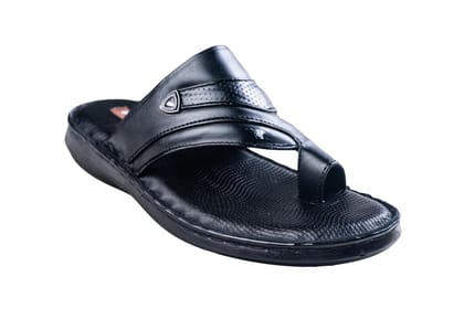 Beresford Gents Black Chappal-Black / 10