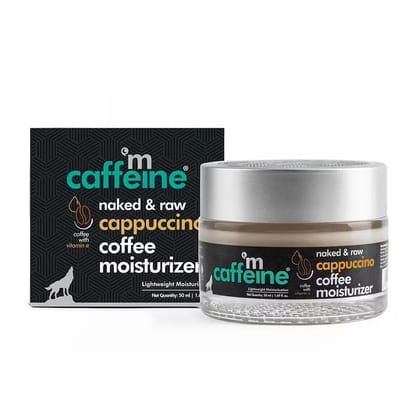 mCaffeine Lightweight Cappuccino Coffee Face Moisturizer With Vitamin E & Almond Milk For All Skin Type, 50 ml