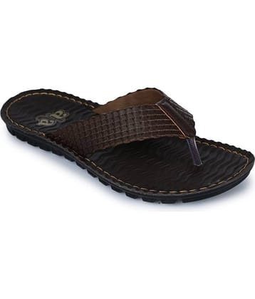 Liberty - Brown  Synthetic Thong Flip Flop