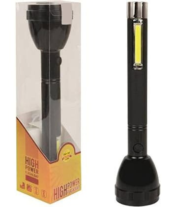 Stylopunk - 8W Rechargeable Flashlight Torch (Pack of 1)