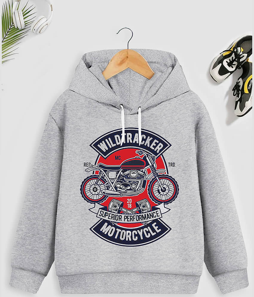 Trampoline Pack of 1 Boys Cotton Blend Sweatshirt ( Black )