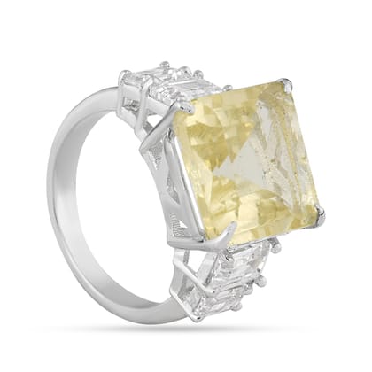 Marceline - Yellow Stoned CZ Ring-US 6