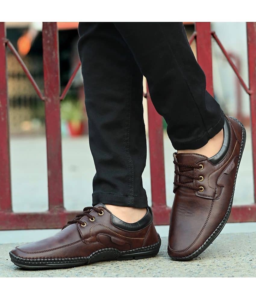 Rising Wolf 719-Brown Brown Men's Lifestyle Shoes