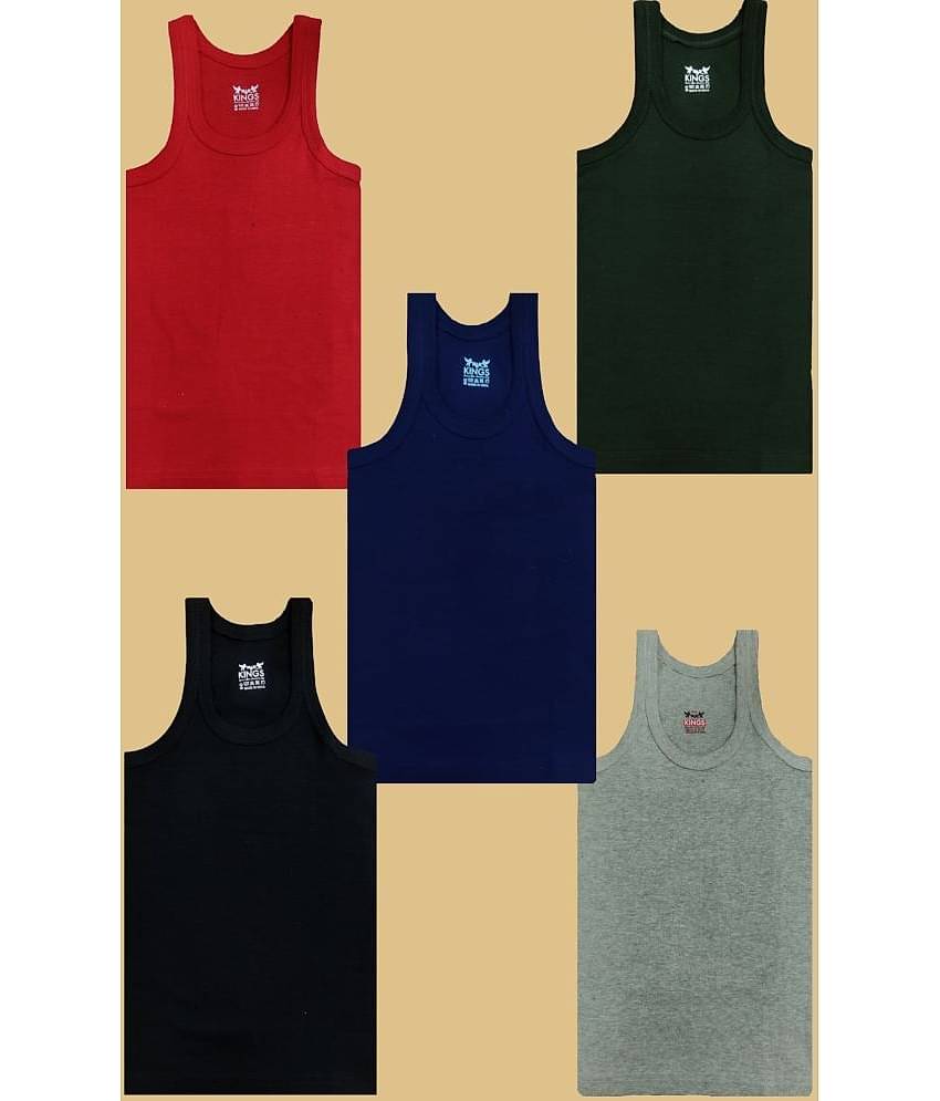 Hap Kings Pack of 5 Boys Cotton ( Multicolor )