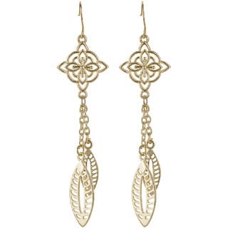 Brass Filigree Markisial Drop Earrings for Girls Brass Material Earrings for Women's Fashion Jewellery for Festival