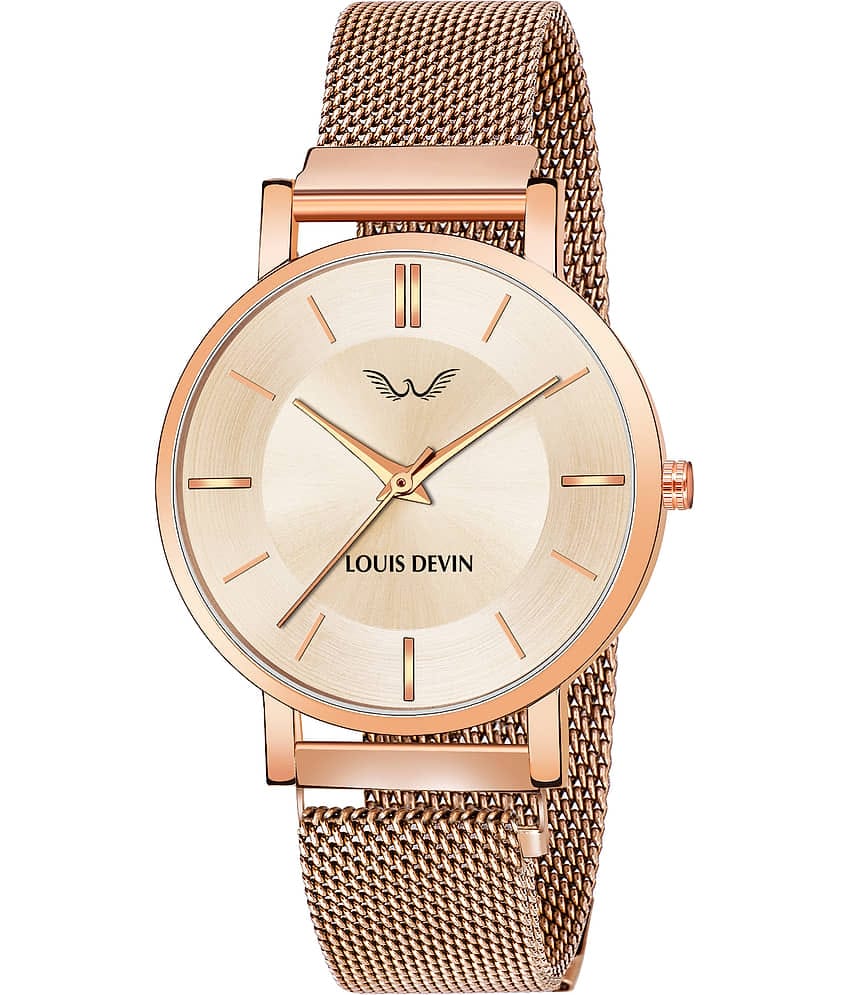LOUIS DEVIN - Rose Gold Metal Analog Womens Watch