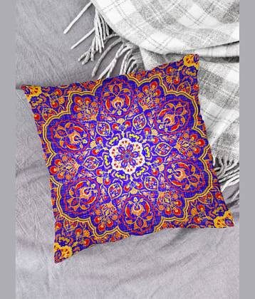 Houzzcode - Water Repellent Purple Polyester Pillow Covers 40x40x3 ( Pack of 1 )