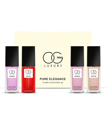 OG BEAUTY Luxury Pure Elegance Perfume Pack of 4 , Long Lasting Eau de Parfum - 60 ml , For Women