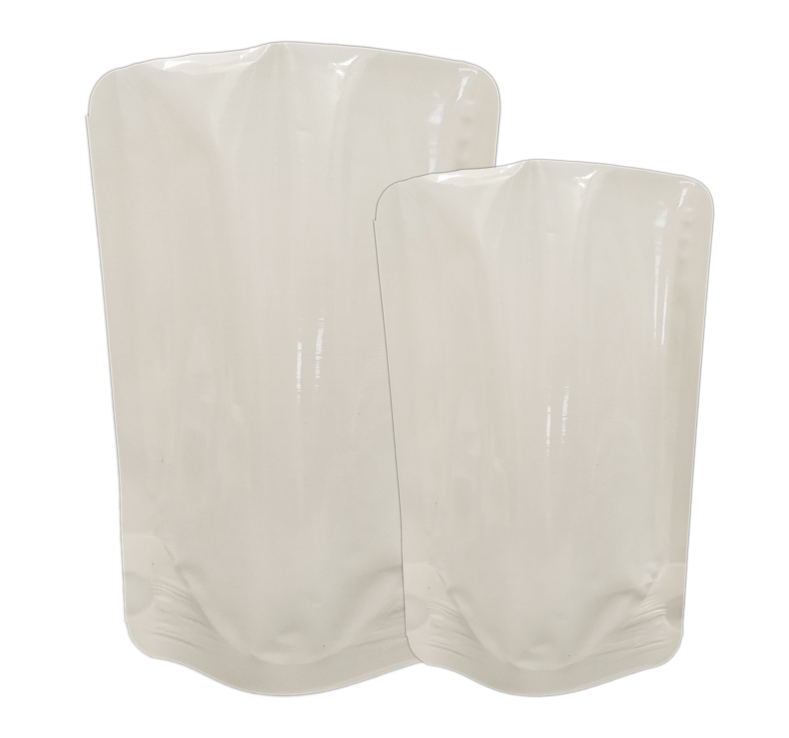 Transparent / Milky White Vacuum Stand Up pouch 170x265x45x45 MM  1 L  Capacity 1000 pieces