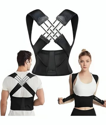 Belt For Men & Women | Back Pain Relief Posture Corrector | Shoulder, Back Support Belt | Back Straightener Brace For Spine | Clavicle Support | Universal Size