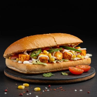 Vegetarian Delight Pizza Sandwich