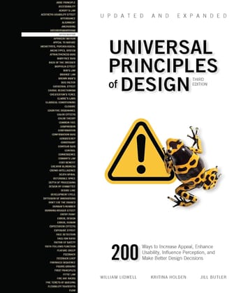 Universal Principles Of Design, Updated And Expanded Thirded: 200 Ways to Increase Appeal, Enhance Usability, Influence Perception, and Make Better Design Decisions: 1