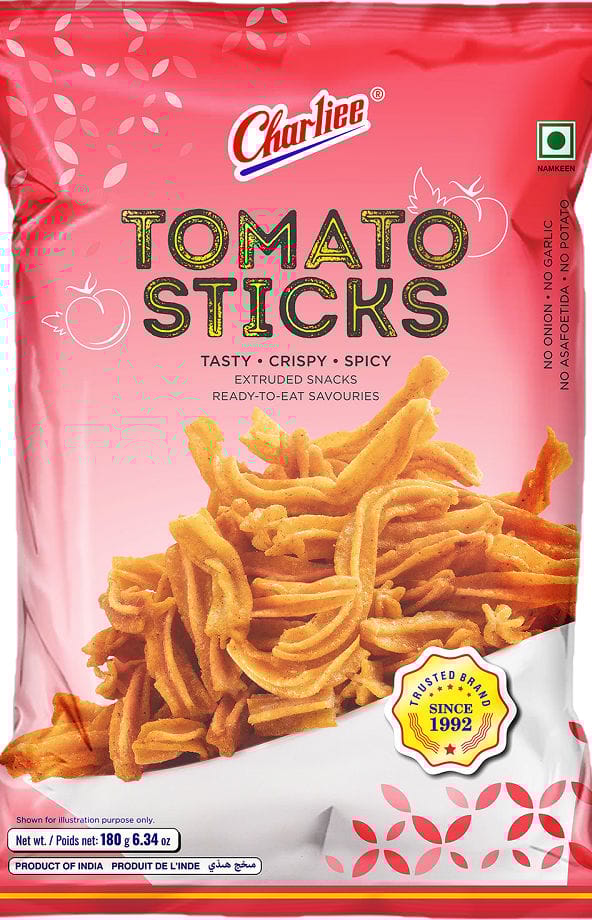 Charliee Tomato Sticks, 170 gm (1333)