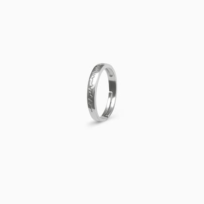 Silver Ring for Men and Boys plain silver Ring-ADJUSTABLE (FREE SIZE) / Silver
