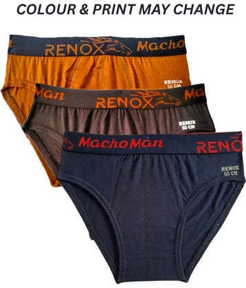 Renox Pack of 3 Boys Cotton Briefs ( Multicolor 6 )