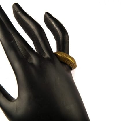 Tribes India Brass Finger Ring (Standard Size )