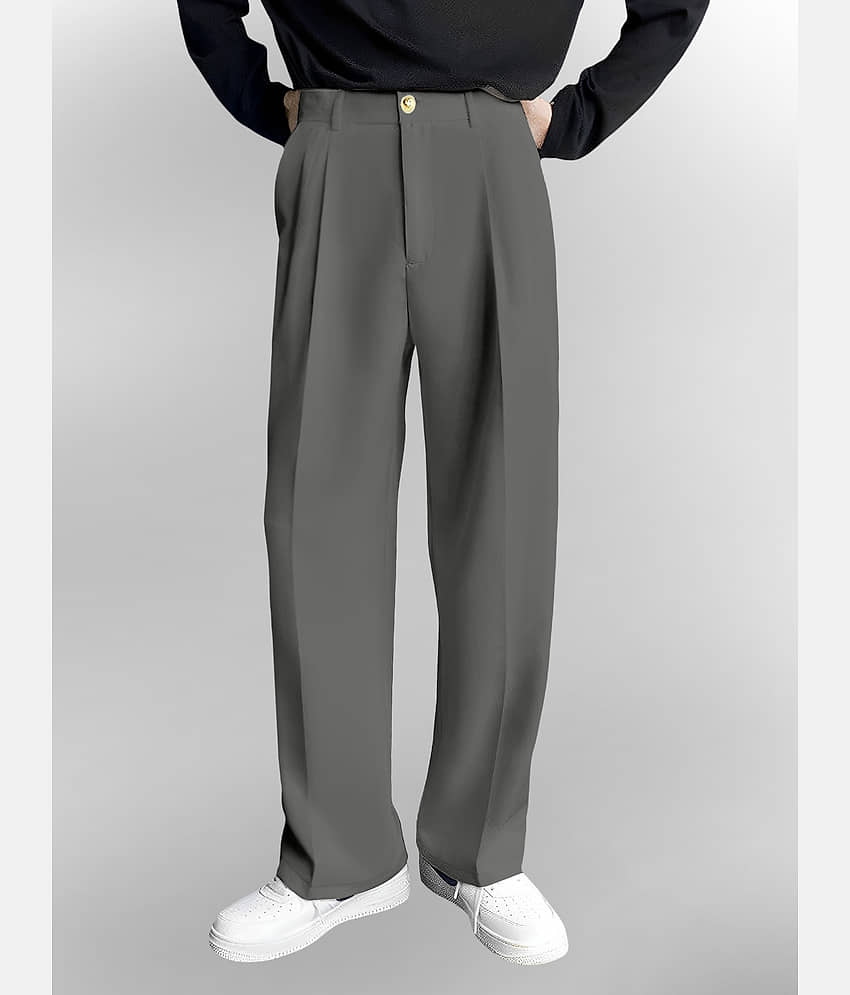 FTX Loose Men's Korean Pant - Dark Grey ( Pack of 1 )