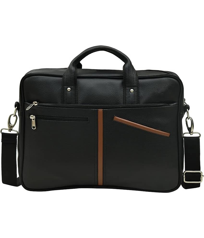 MATRICE - Black Synthetic Leather Office Bag
