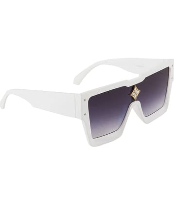 Bayberry White Square Sunglasses ( Pack of 1 )