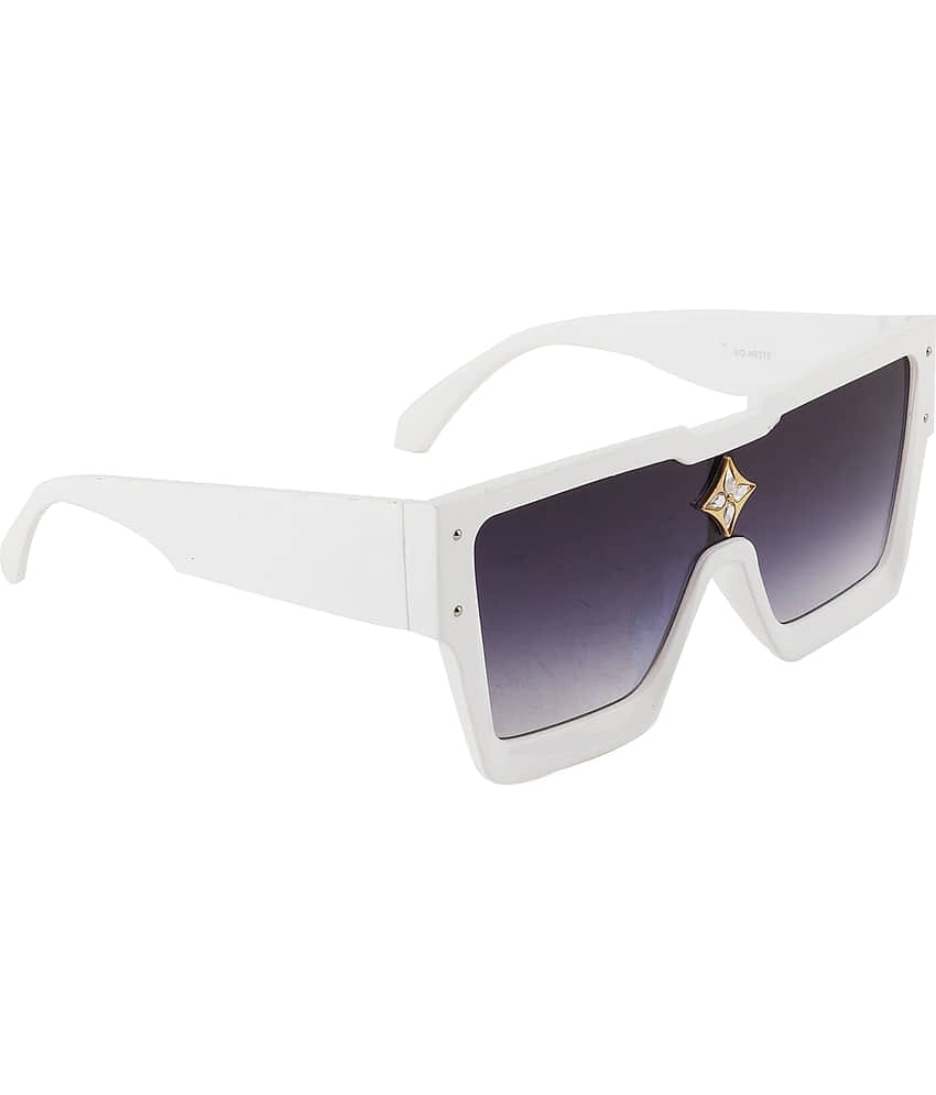 Bayberry White Square Sunglasses ( Pack of 1 )