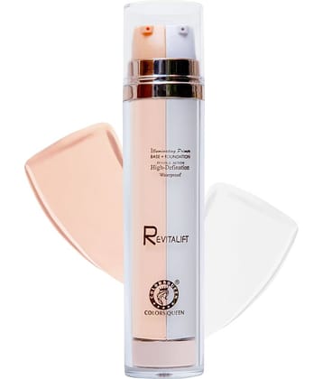 Colors Queen Revitalift Illuminating Primer base + foundation Ivory (Shade - 01)