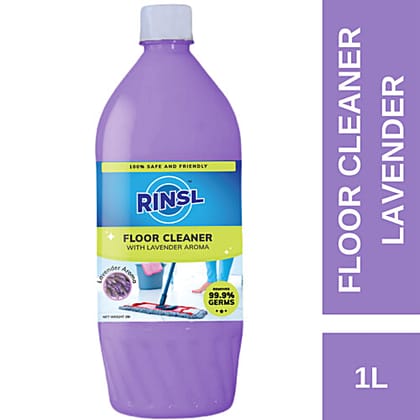 Rinsl Floor Cleaner - Lavender, Kills Germs, Removes Dirt, Stains, 1 L