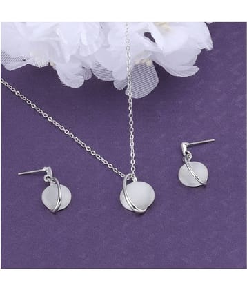 Silver Shine Alloy Silver Contemporary Contemporary/Fashion Antique Necklaces Set