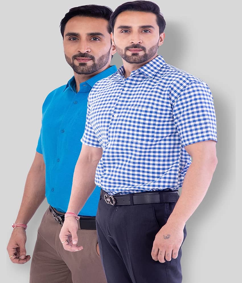 DESHBANDHU DBK - Multicolor Cotton Regular Fit Men's Casual Shirt (Pack of 2 )