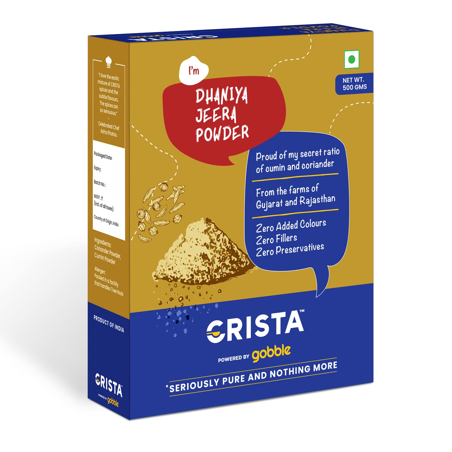 CRISTA Dhaniya Jeera Powder, 500 gm