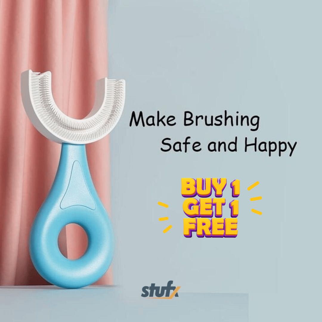 U Shaped Toothbrush for Kids - Buy 1 Get 1 Free ⚡-Buy 1 Get 1 Free 🏆