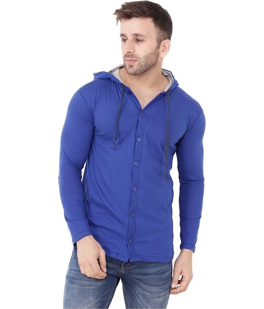 Tfurnish Cotton Blend Grey Self Design T-Shirt