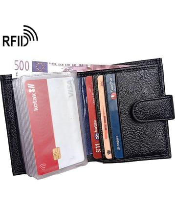 Wingers Black Faux Leather Men's RFID Wallet ( Pack of 1 )