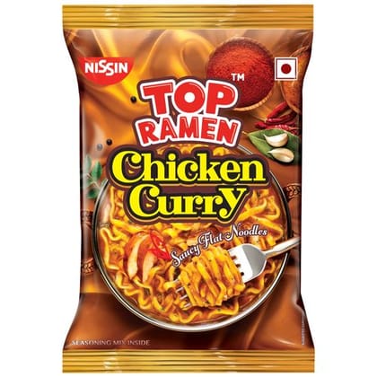 Nissin Top Ramen Instant Noodles - Chicken Curry, 70 gm