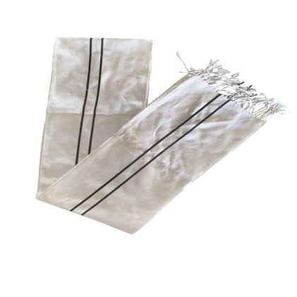 PURE WHITE COTTON MUFFLER