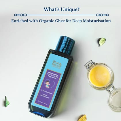 Baby Hair Oil with Ghee for Nourishment and Baby Hair Growth(18 Herbs) 100 ml